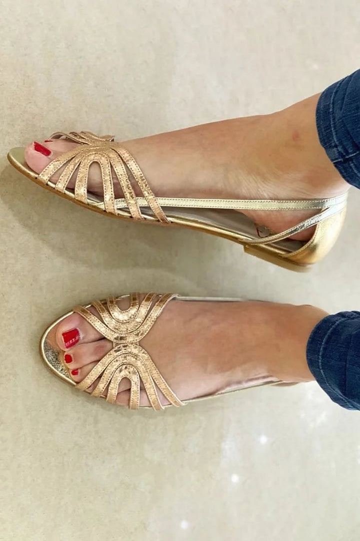 Eleonora Sandali Dorati Luce d&