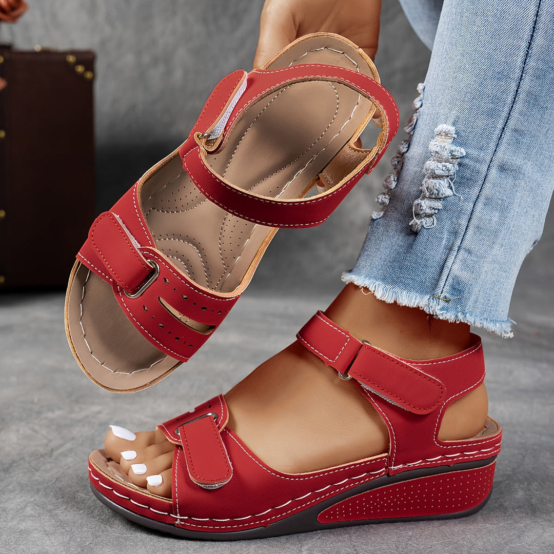 Élise™ | Sandales Compensées Confortables et Soutenantes