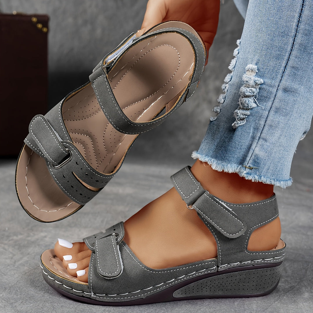 Élise™ | Sandales Compensées Confortables et Soutenantes