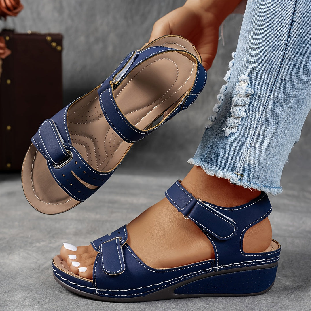 Élise™ | Sandales Compensées Confortables et Soutenantes