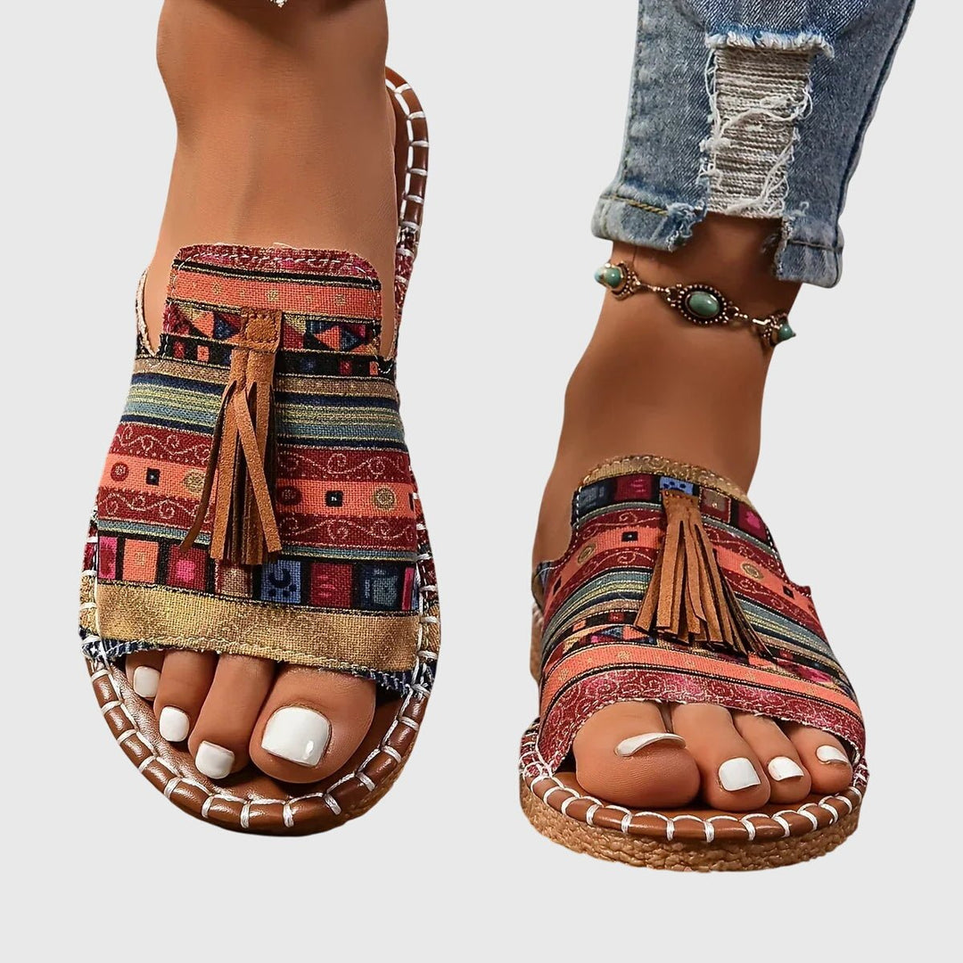 Vernelle™ | Sandales Confort à Motif Ethnique