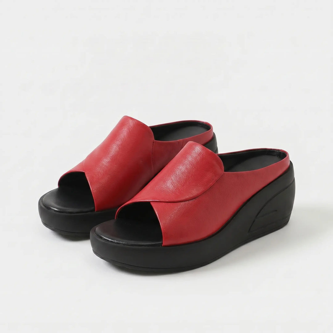 Elisa Sandali Zeppa Slip-on Ortopedici